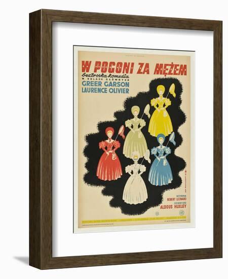 Pride and Prejudice, Polish Movie Poster, 1940-null-Framed Art Print