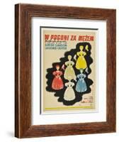 Pride and Prejudice, Polish Movie Poster, 1940-null-Framed Art Print