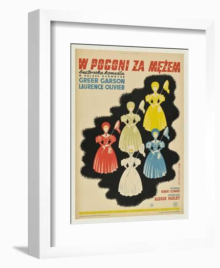 Pride and Prejudice, Polish Movie Poster, 1940-null-Framed Art Print