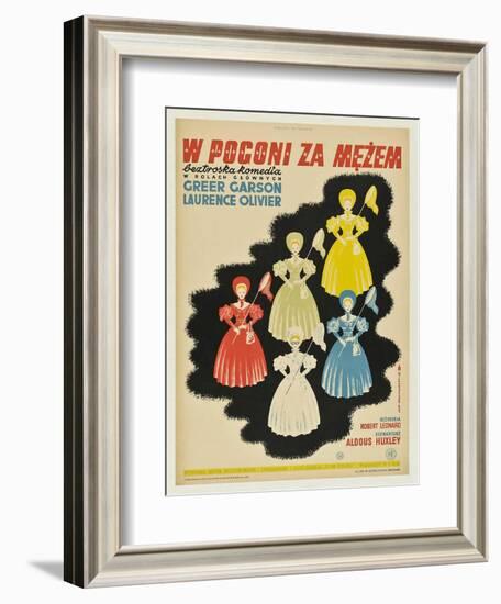 Pride and Prejudice, Polish Movie Poster, 1940-null-Framed Art Print