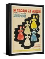 Pride and Prejudice, Polish Movie Poster, 1940-null-Framed Stretched Canvas