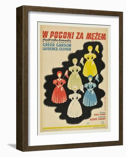 Pride and Prejudice, Polish Movie Poster, 1940-null-Framed Art Print