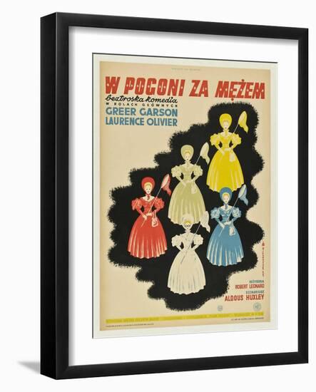 Pride and Prejudice, Polish Movie Poster, 1940-null-Framed Art Print