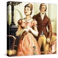 Pride and Prejudice's Elizabeth and Mr Darcy-null-Stretched Canvas