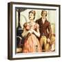Pride and Prejudice's Elizabeth and Mr Darcy-null-Framed Giclee Print