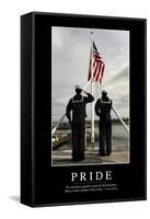 Pride: Inspirational Quote and Motivational Poster-null-Framed Stretched Canvas