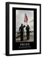 Pride: Inspirational Quote and Motivational Poster-null-Framed Premium Photographic Print