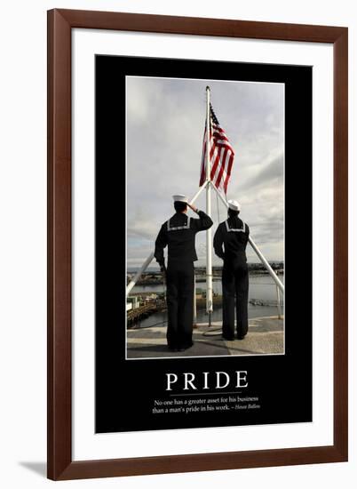 Pride: Inspirational Quote and Motivational Poster-null-Framed Photographic Print