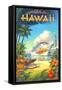Pride of Hawaii-Kerne Erickson-Framed Stretched Canvas