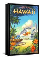 Pride of Hawaii-Kerne Erickson-Framed Stretched Canvas