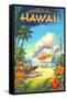 Pride of Hawaii-Kerne Erickson-Framed Stretched Canvas