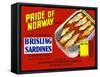 Pride Of Norway Brand Brisling Sardines-null-Framed Stretched Canvas