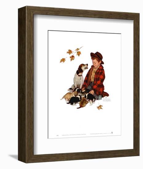 Pride of Parenthood-Norman Rockwell-Framed Art Print