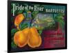 Pride of the River Pear Crate Label - Locke, CA-Lantern Press-Framed Art Print