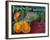 Pride of the River Pear Crate Label - Locke, CA-Lantern Press-Framed Art Print