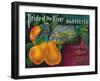 Pride of the River Pear Crate Label - Locke, CA-Lantern Press-Framed Art Print