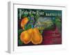 Pride of the River Pear Crate Label - Locke, CA-Lantern Press-Framed Art Print