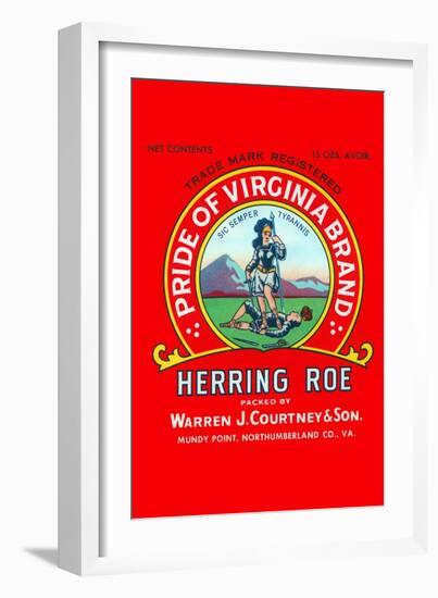 Pride of Virginia Herring Roe-null-Framed Art Print