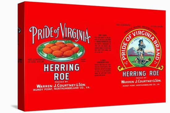 Pride of Virginia Herring Roe-null-Stretched Canvas