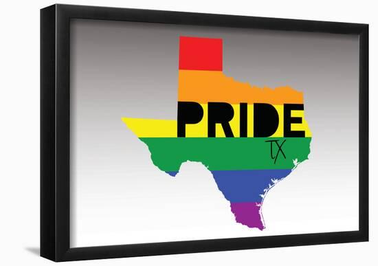 Pride Texas-null-Framed Poster