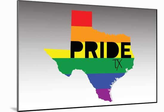 Pride Texas-null-Mounted Poster