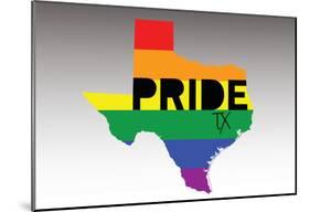 Pride Texas-null-Mounted Poster