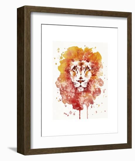 Pride (Watercolor Lion)-Sillier than Sally-Framed Art Print