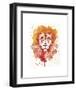 Pride (Watercolor Lion)-Sillier than Sally-Framed Art Print