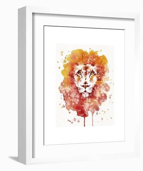 Pride (Watercolor Lion)-Sillier than Sally-Framed Art Print