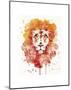 Pride (Watercolor Lion)-Sillier than Sally-Mounted Art Print