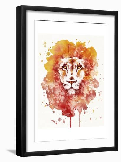 Pride (Watercolor Lion)-Sillier than Sally-Framed Art Print