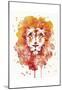 Pride (Watercolor Lion)-Sillier than Sally-Mounted Art Print