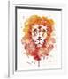 Pride (Watercolor Lion)-Sillier than Sally-Framed Art Print