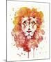 Pride (Watercolor Lion)-Sillier than Sally-Mounted Art Print