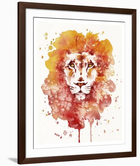 Pride (Watercolor Lion)-Sillier than Sally-Framed Art Print