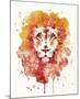 Pride (Watercolor Lion)-Sillier than Sally-Mounted Art Print