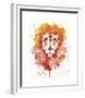 Pride (Watercolor Lion)-Sillier than Sally-Framed Giclee Print