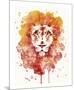 Pride (Watercolor Lion)-Sillier than Sally-Mounted Giclee Print
