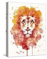 Pride (Watercolor Lion)-Sillier than Sally-Stretched Canvas