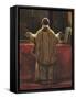 Priest at the Altar-Francois-Marius Granet-Framed Stretched Canvas