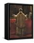 Priest at the Altar-Francois-Marius Granet-Framed Stretched Canvas