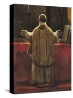 Priest at the Altar-Francois-Marius Granet-Stretched Canvas