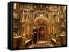 Priest at Tomb of Jesus Christ, Church of Holy Sepulchre, Old Walled City, Jerusalem, Israel-Christian Kober-Framed Stretched Canvas