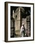 Priest Caretaker, Kuskuam (Kusquam) Church, Gondar, Ethiopia, Africa-David Poole-Framed Photographic Print