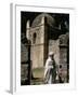 Priest Caretaker, Kuskuam (Kusquam) Church, Gondar, Ethiopia, Africa-David Poole-Framed Photographic Print