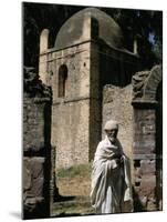 Priest Caretaker, Kuskuam (Kusquam) Church, Gondar, Ethiopia, Africa-David Poole-Mounted Photographic Print