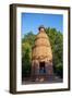 Priest in a temple at Goverdan ecovillage, Maharashtra, India, Asia-Godong-Framed Photographic Print