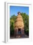 Priest in a temple at Goverdan ecovillage, Maharashtra, India, Asia-Godong-Framed Photographic Print