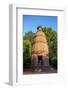 Priest in a temple at Goverdan ecovillage, Maharashtra, India, Asia-Godong-Framed Photographic Print