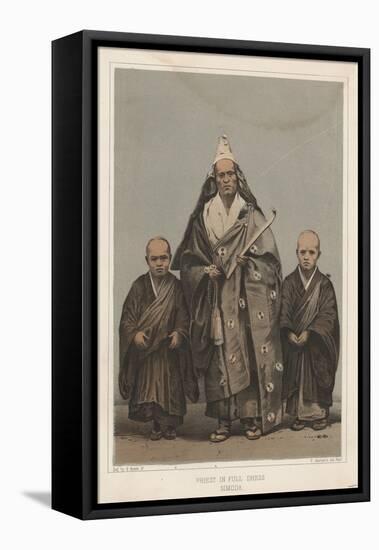Priest in Full Dress, Simoda, 1855-Eliphalet Brown-Framed Stretched Canvas